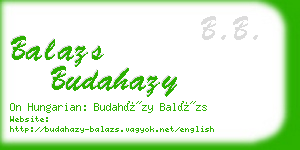 balazs budahazy business card